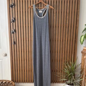 Lou & Grey Striped Maxi Dress - Gray and Black